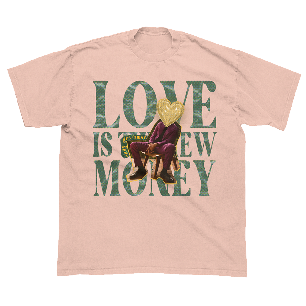 Love Is The New Money Peach Tee