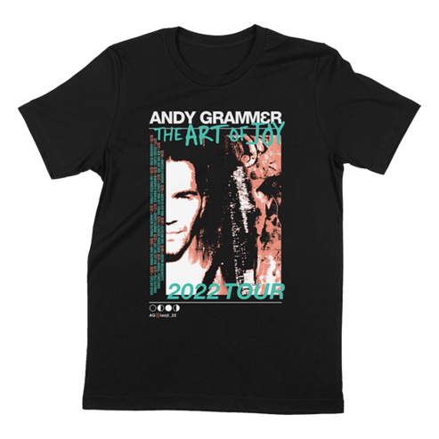 The art of joy black photo tour tee Andy Grammer 