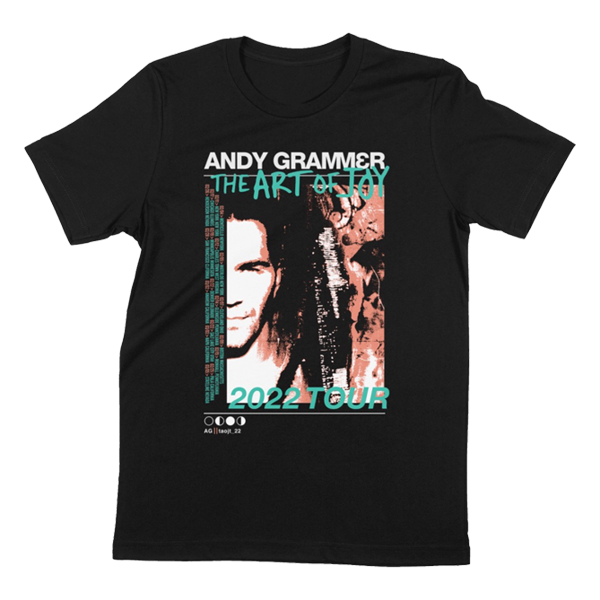 The art of joy black photo tour tee Andy Grammer 